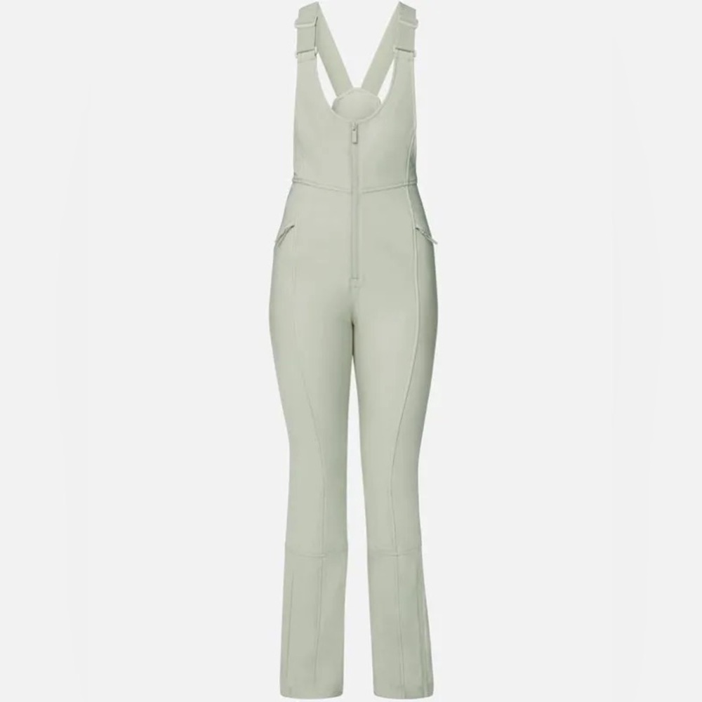 NWT - Halfdays Isabel Softshell Bib - Sage - Sz small short
